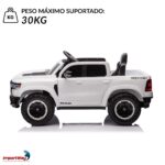 Mini Carro Elétrico 12V Licenciado Dodge Ram 1500 RHO Branco - BW427BR - 5