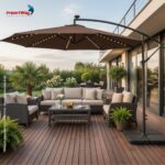 Ombrelone Lateral Com Led 3,00m TerraCota - IWOBLL300TE - 5