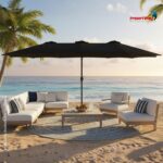 Ombrelone Central Duplo 4,6M Preto - IWOBCD460PT - 5