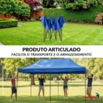 Gazebo Articulado 3x6m Azul - IWCJ017AZ - 6