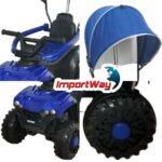 Mini Quadriciclo Elétrico 6V Com Empurrador E Cobertura Azul - BW393AZ - 6