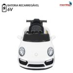 Mini Carro Elétrico 6V Branco - BW402BR - 6