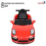Mini Carro Elétrico 6V Vermelho - BW402VM - 6