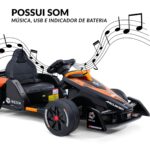 Mini Kart 12V Fe Licenciado Preto - BW405PT - 6