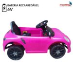 Mini Carro Elétrico 6V Rosa - BW394RS - 6