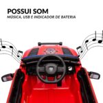 Mini Carro Elétrico 12V Licenciado Dodge Ram 1500 RHO Bombeiro - BW426BOM - 6