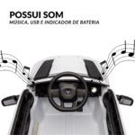 Mini Carro Elétrico 12V Licenciado Dodge Ram 1500 RHO Branco - BW427BR - 6