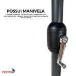 Ombrelone Central Duplo 4,6M Preto - IWOBCD460PT - 6