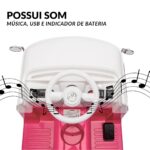 Mini Kombi Elétrica 6V Licenciado Volkswagen Buzz Rosa - BW430RS - 6