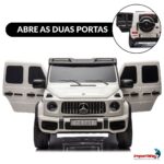 Mini Carro Elétrico Gigante 24V Licenciado Mercedes Benz G63 Branco - BW434BR - 7