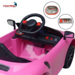 Mini Carro Elétrico 6V Rosa - BW394RS - 7