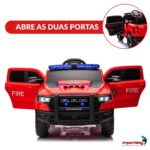 Mini Carro Elétrico 12V Licenciado Dodge Ram 1500 RHO Bombeiro - BW426BOM - 7