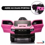 Mini Carro Elétrico 12V Licenciado Dodge Ram 1500 RHO Rosa - BW426RS - 7