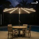 Ombrelone Central Led Varetas 2,70m TerraCota - IWOBCL270TE - 7