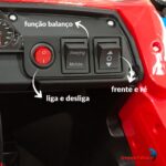 Mini Quadriciclo Elétrico 6V Vermelho - BW397VM - 7