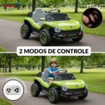 Mini Carro Elétrico 12V Licenciado Volkswagen E Buggy Verde - BW432VD - 7