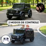 Mini Carro Elétrico Gigante 24V Licenciado Mercedes Benz G63 Preto - BW434PT - 8