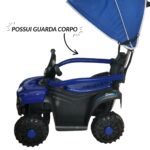 Mini Quadriciclo Elétrico 6V Com Empurrador E Cobertura Azul - BW393AZ - 8