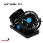 Mini Ventilador Duplo Automotivo 12V - IWMCA015 - 8