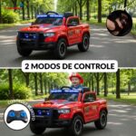 Mini Carro Elétrico 12V Licenciado Dodge Ram 1500 RHO Bombeiro - BW426BOM - 8