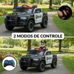 Mini Carro Elétrico 12V Licenciado Dodge Ram 1500 RHO Policial - BW426POL - 8