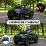 Mini Carro Elétrico 12V Licenciado Dodge Ram 1500 RHO Preto - BW426PT - 8
