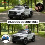 Mini Carro Elétrico 12V Licenciado Dodge Ram 1500 RHO Branco - BW427BR - 8