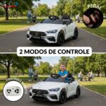 Mini Carro Elétrico 12V Licenciado Mercedes Benz Cle53 Branco - BW435BR - 8