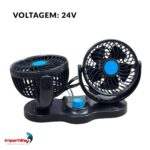 Mini Ventilador Duplo Automotivo 24V - IWMCA016 - 8