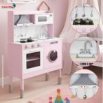 Cozinha Madeira Infantil Com Máquina De Lavar, Coifa, Forno, Microondas 58PCS - BW452 - 8