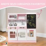 Cozinha Madeira Infantil Com Lava Louça, Microondas E Geladeira 79PCS - BW453 - 8