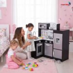 Cozinha Madeira Infantil Moderna Com Geladeira E Microondas 57PCS - BW455 - 8