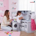 Cozinha Madeira Infantil Completa Com Geladeira E Máquina de Lavar 77PCS - BW456 - 8