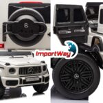 Mini Carro Elétrico Gigante 24V Licenciado Mercedes Benz G63 Branco - BW434BR - 9