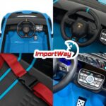 Mini Carro Licenciado 12V Lamborghini Huracan Sto Azul - BW403AZ - 9
