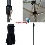 Ombrelone Central Duplo 4,6M Preto - IWOBCD460PT - 9