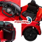 Mini Carro Elétrico 12V Licenciado Corvette C8 Vermelho - BW431VM - 9