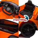 Mini Carro Elétrico 12V Licenciado Corvette C8 Laranja - BW431LR - 9