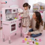 Cozinha Madeira Infantil Com Máquina De Lavar, Coifa, Forno, Microondas 58PCS - BW452 - 9