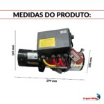 Guincho Elétrico 12v 3000LB Com Controle Remoto Sem Fio - IWME001 - 2