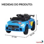 Mini Carro Esportivo 12v Azul - BW443AZ - 2