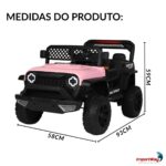 Mini Quadriciclo 12v Elétrico Rosa - BW442RS - 2