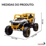 Mini Quadriciclo Elétrico 12V Branco -  BW445BR - 2