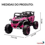 Mini Quadriciclo Elétrico 12V Rosa -  BW445RS - 2