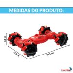 Carrinho Acrobático Controle Remoto Rotação 360° Vermelho - BW344VM - 2