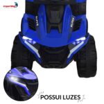 Quadriciclo Elétrico Com Empurrador e Coberta 6V Azul - BW444AZ - 3