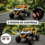 Mini Quadriciclo Elétrico 12V Branco -  BW445BR - 3