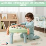 Andador Empurrador 5 Em 1 Infantil Verde - BW326VD - 3