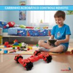 Carrinho Acrobático Controle Remoto Rotação 360° Vermelho - BW344VM - 3