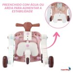 Andador Empurrador 5 Em 1 Infantil Rosa - BW326RS - 4